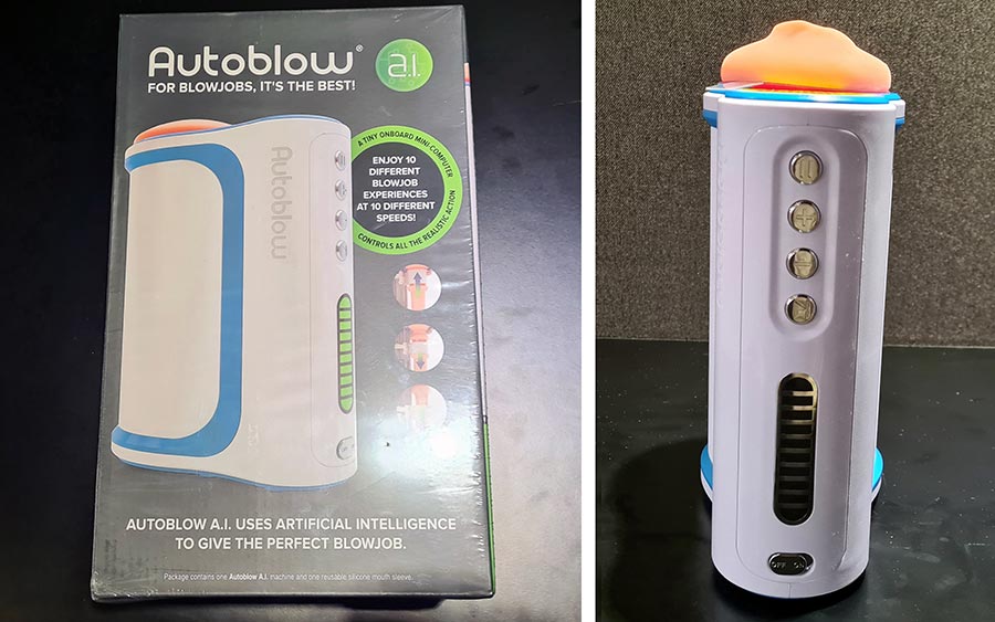 Autoblow A.I. emballage et masturbateur