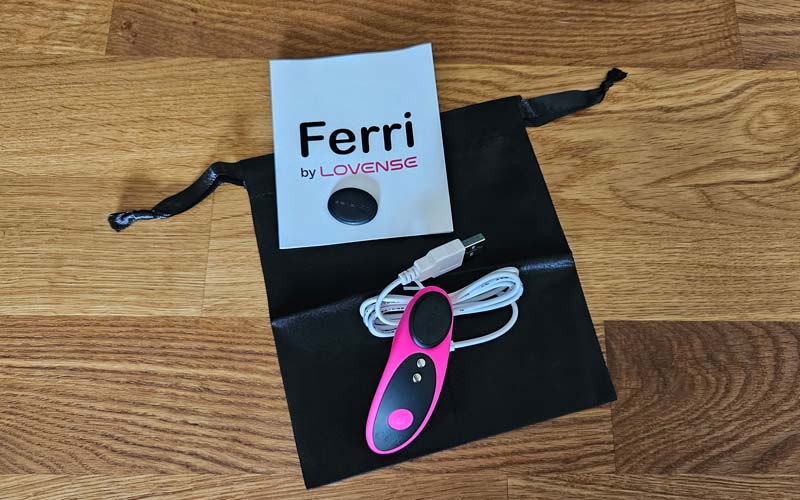 Le contenu de l’emballage du Lovense Ferri
