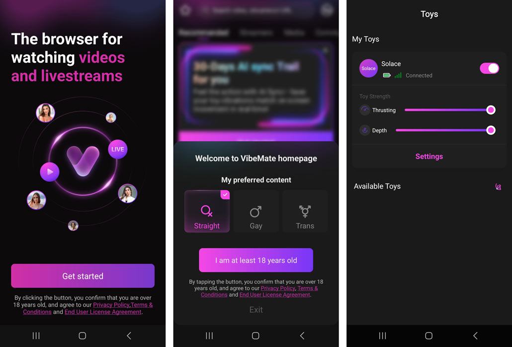 Appairage du Solace avec l’application VibeMate